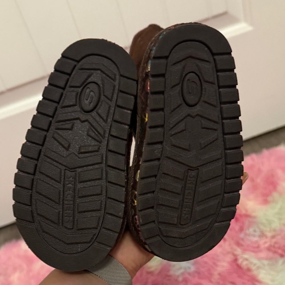 Skechers Kids Brown Boots with Colorful Accents - Picture 5 of 8